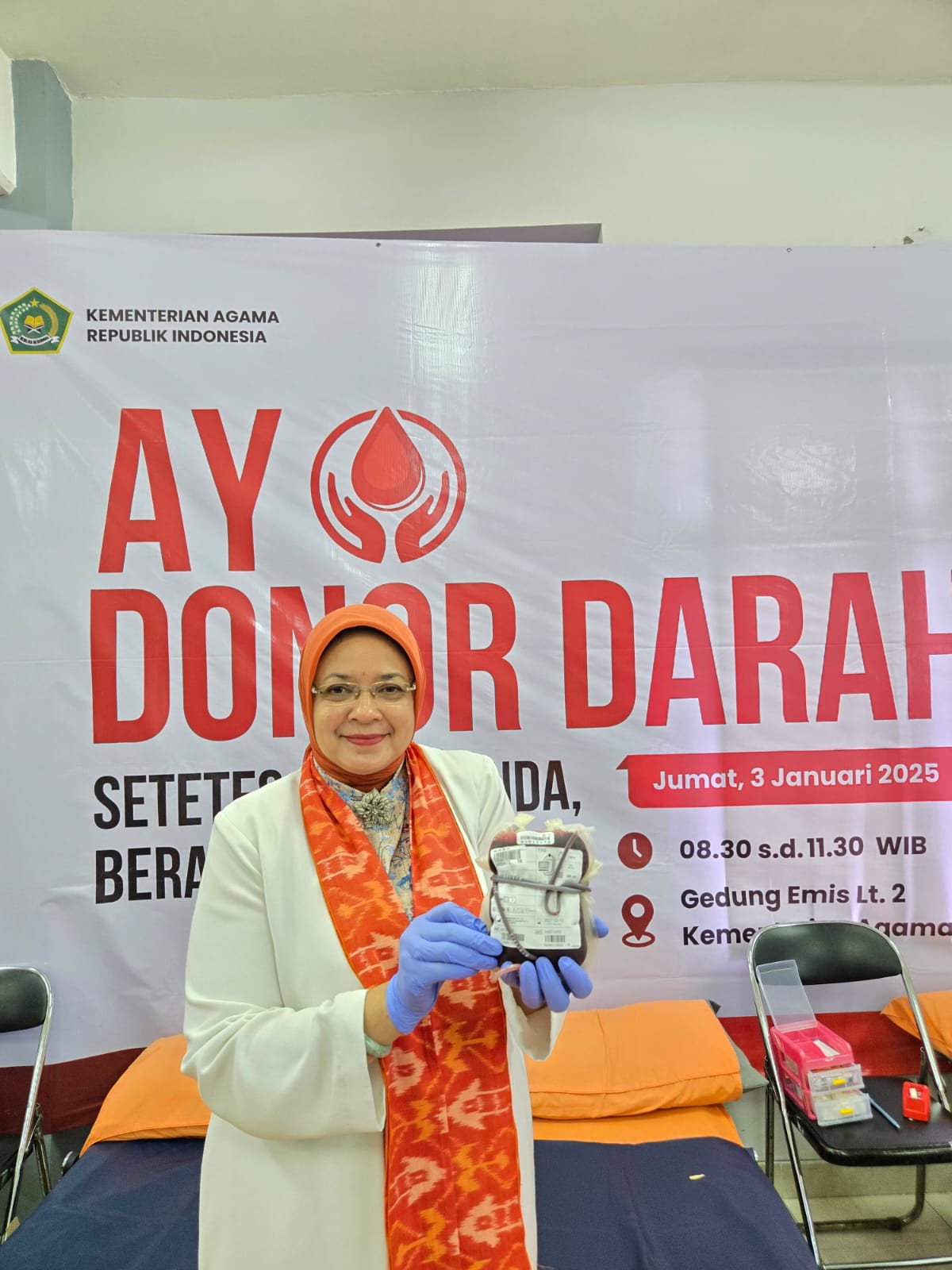 Donor Darah HAB Ke-79 Kemenag Diserbu Pengunjung