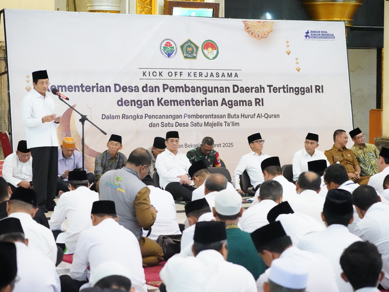 Kemenag-Kemendes PDT Sinergi Program Berantas Buta Huruf Al-Qur'an dan Satu Desa Satu Majelis Taklim