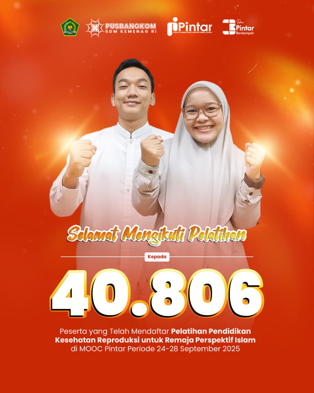 40.806 Peserta Ikuti Pelatihan Pendidikan Kesehatan Reproduksi untuk Remaja Perspektif Islam di MOOC Pintar